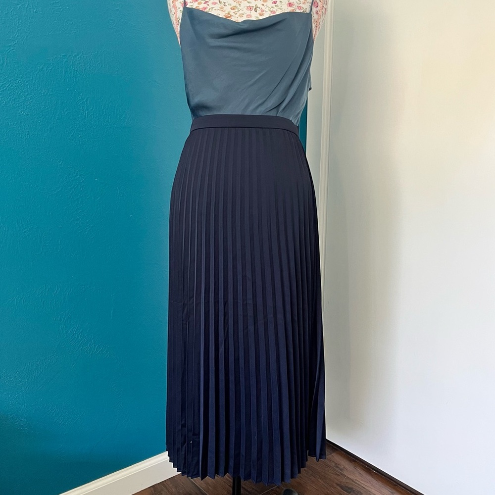 J. Crew Pleated Midi Skirt